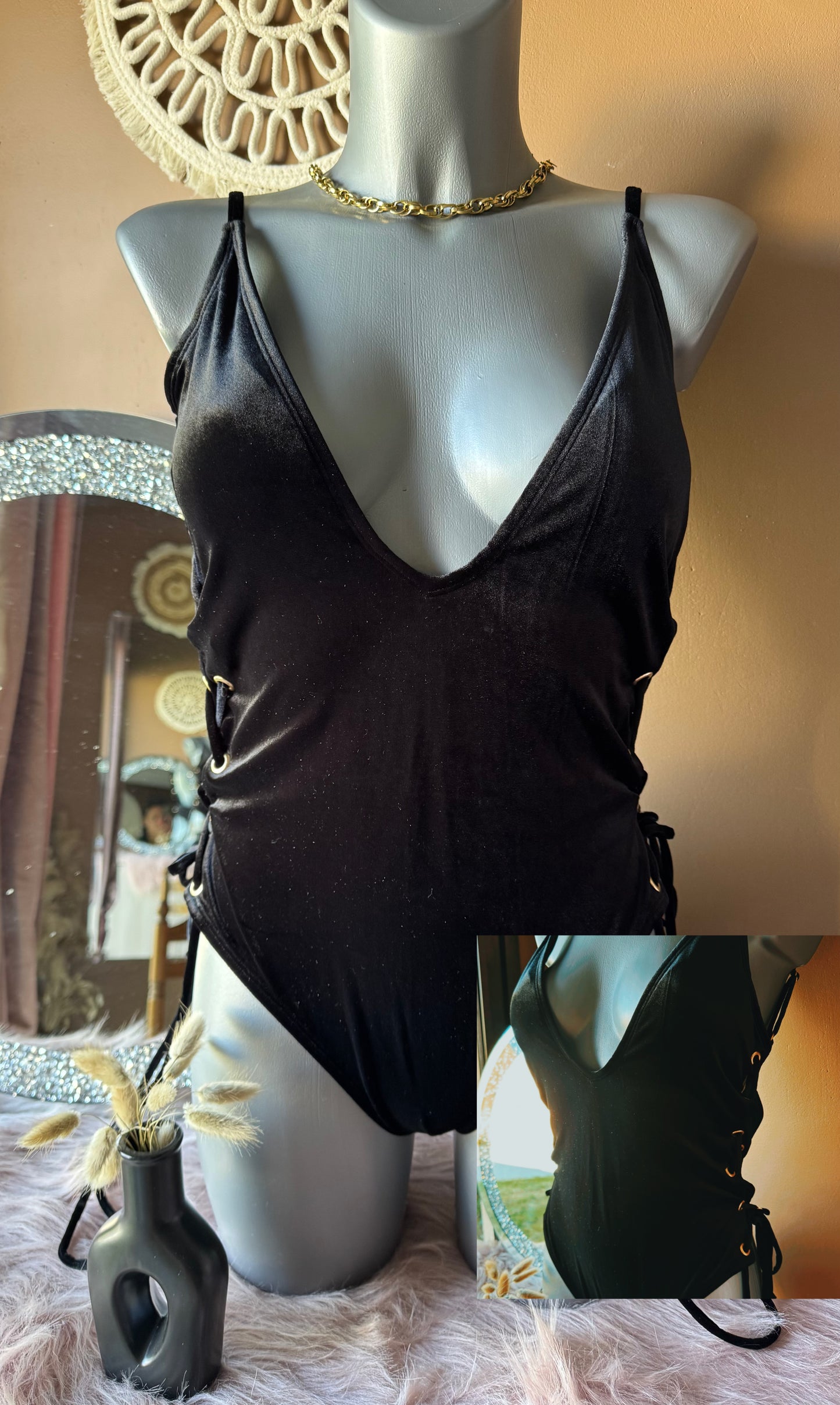 Maillot velours noir